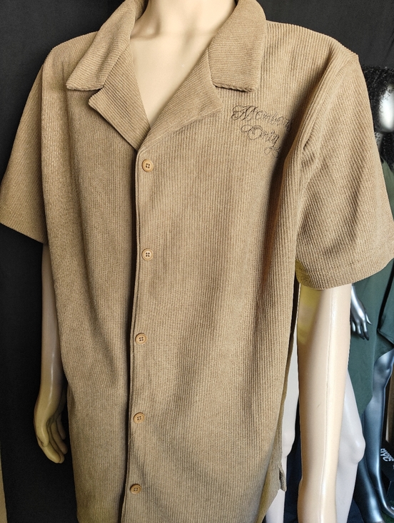 Members Only Other - Members Only Tan Short Sleeve Shirt
